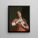 Die Tod von Kleopatra - Guido Cagnacci — gerahmtes Bild an der Wand