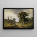Vacher au repos au bord de la forêt - Guido Hampe — gerahmtes Bild an der Wand