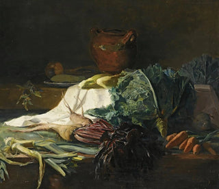 Küchenstillleben Gemälde - Guillaume-Romain Fouace — Ansicht des Kunstwerks