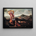 David und Goliath - Guillaume Courtois — gerahmtes Bild an der Wand