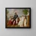Portrait de Joachim Murat, sa femme Caroline Bonaparte et leur famille avec vue sur Naples - Guillaume Descamps — gerahmtes Bild an der Wand