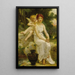 Cupidon flüstert einem jungen Mädchen zu - Guillaume Seignac — gerahmtes Bild an der Wand
