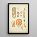 Naturgeschichte der Pilze Pl65 - Guillaume Sicard — gerahmtes Bild an der Wand