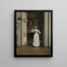 Die Frau mit dem Vogel im Château de Maisons-Laffitte - Gunnar Berndtson — gerahmtes Bild an der Wand