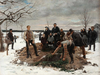 Ein Begräbnis in Alsike - Gustaf Cederström — Ansicht des Kunstwerks