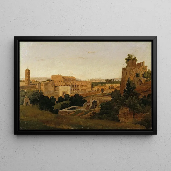 Gustaf Wilhelm Palm - View of Rome with the Colosseum Study.webp