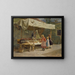 Am Lebkuchenstand - Gustav August Hessl — gerahmtes Bild an der Wand