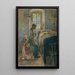 Feierabendstunde - Gustav August Hessl — gerahmtes Bild an der Wand