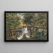 Parcelle de forêt avec une ruine de ruisseau en bois - Gustav Barbarini — gerahmtes Bild an der Wand