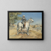 Ein Ritter in der Nähe einer Tür in Jerusalem - Gustav Bauernfeind — gerahmtes Bild an der Wand