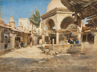 Gustav Bauernfeind - A Well In Jaffa.webp