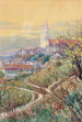 Ansicht der Klosterneuburg Abteikirche - Gustav Feith — Ansicht des Kunstwerks