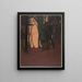 Abend im Wald - Gustav Kampmann — gerahmtes Bild an der Wand
