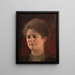 Portrait einer unbekannten Frau Mme Heymann - Gustav Klimt — gerahmtes Bild an der Wand