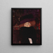 Dame mit Hut und Federboa - Gustav Klimt — gerahmtes Bild an der Wand