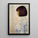 Portrait d'Hélène Klimt - Gustav Klimt — gerahmtes Bild an der Wand