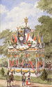 Das Musikpavillon des Schützenfestes in Wien von 1898 - Gustav Korompay — Ansicht des Kunstwerks
