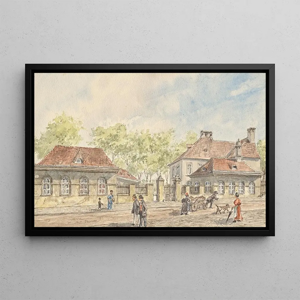 Gustav Korompay - Die Hohlweggasse in WienLandstrae.webp