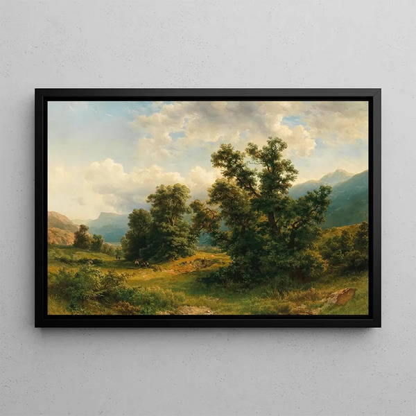 Gustav Maria Jger - Motiv aus dem Etschtal Sdtirol.webp