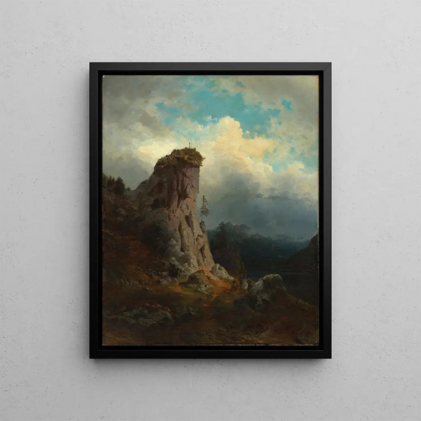 Gustav Osterroht - Gebirgslandschaft in Oberbayern.webp