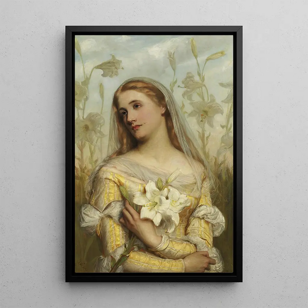 Lys - Gustav Pope — gerahmtes Bild an der Wand