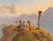 Jäger ruhen auf dem Gipfel, Szene im Salzkammergut - Gustav Reinhold — Ansicht des Kunstwerks