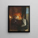 Innenraum mit zwei Young Mnd Lampen - Gustav Vermehren — gerahmtes Bild an der Wand