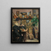 Schachspieler - Gustav Wentzel — gerahmtes Bild an der Wand