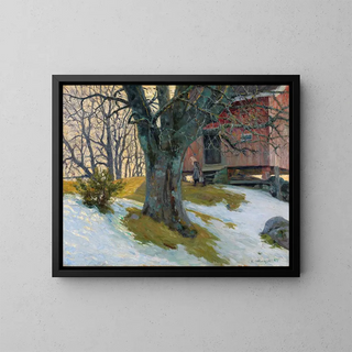 Im April - Gustav Wentzel — gerahmtes Bild an der Wand