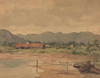 Landschaft mit einer Scheune - Gustav Wentzel — Ansicht des Kunstwerks