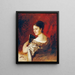 Theresia Fritz im Alter von etwa 18 Jahren - Gustav Wertheimer — gerahmtes Bild an der Wand