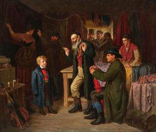 L'essayage du manteau - Gustav Zafaurek — Ansicht des Kunstwerks