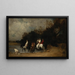 Cavaliers am Flussufer - Gustave-Achille Guillaumet — gerahmtes Bild an der Wand