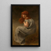 Eine schüchterne Schönheit - Gustave Boulanger — gerahmtes Bild an der Wand