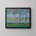 Fluss der Seine bei Petit-Gennevilliers - Gustave Caillebotte — gerahmtes Bild an der Wand