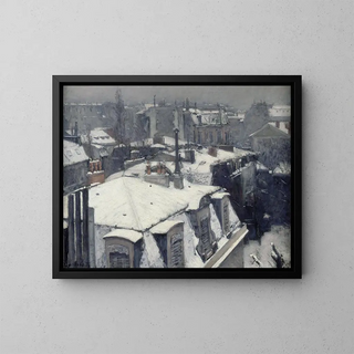 Gustave Caillebotte - Rooftops in the Snow snow effect.webp