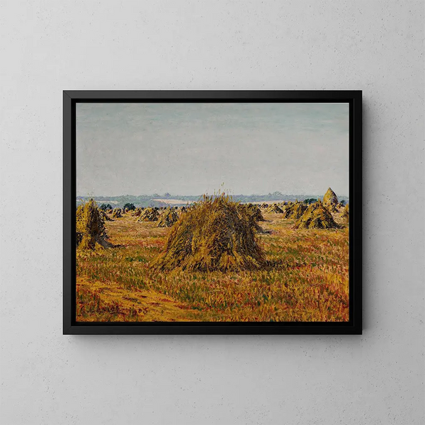 Gerbes de blé à Prigny - Gustave Cariot — gerahmtes Bild an der Wand