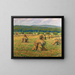 Die Heuhaufen - Gustave Cariot — gerahmtes Bild an der Wand