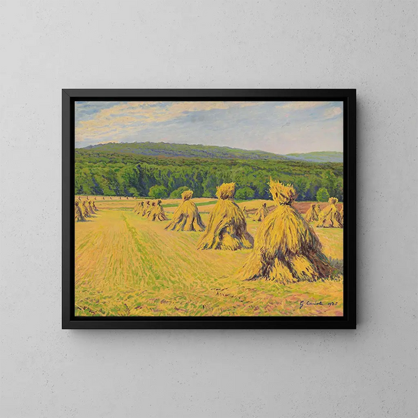 Landschaft mit Stiefeln - Gustave Cariot — gerahmtes Bild an der Wand