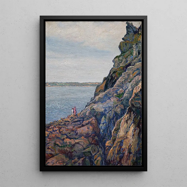 Studie von Felsen in Perros-Guirec - Gustave Cariot — gerahmtes Bild an der Wand