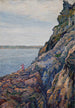 Studie von Felsen in Perros-Guirec - Gustave Cariot — Ansicht des Kunstwerks