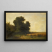 Ernte am Waldrand - Gustave Castan — gerahmtes Bild an der Wand