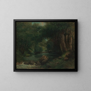 Gustave Courbet - A Brook in the Forest.webp