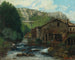 Ein Mühle in einer felsigen Landschaft - Gustave Courbet — Ansicht des Kunstwerks