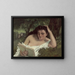 Eine junge Frau liest - Gustave Courbet — gerahmtes Bild an der Wand