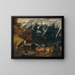 Eine alpine Szene - Gustave Courbet — gerahmtes Bild an der Wand