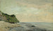 Falaise am Meerblick Kleiner Strand Sonnenaufgang - Gustave Courbet — Ansicht des Kunstwerks