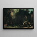 Der schattige Bach - Gustave Courbet — gerahmtes Bild an der Wand