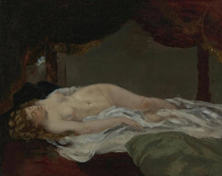 Frau schlafend - Gustave Courbet — Ansicht des Kunstwerks