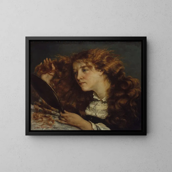 La Belle Irlandaise - Gustave Courbet — gerahmtes Bild an der Wand